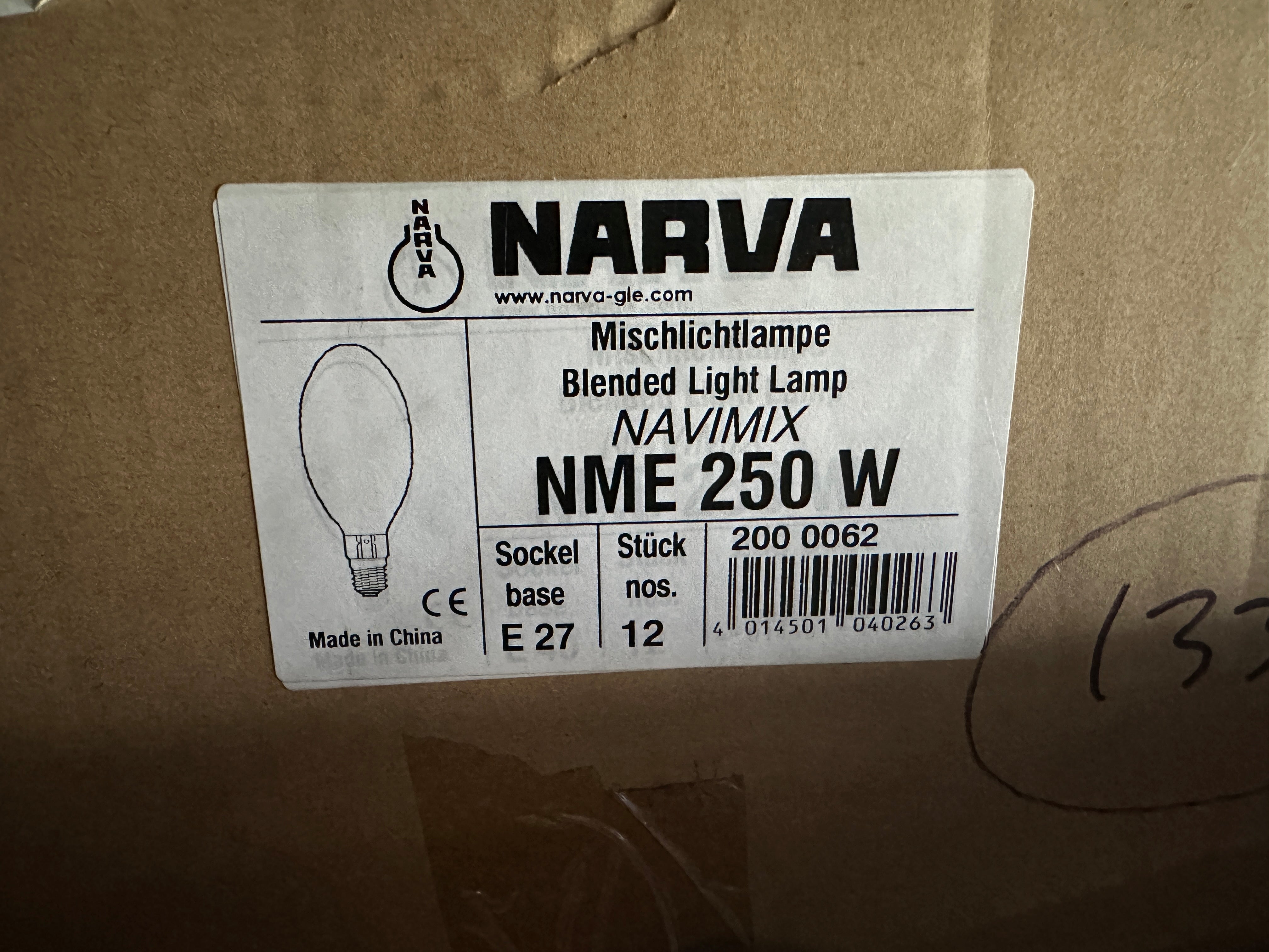 LAMP: E27 240V 250W ELIPTICAL MERCURY BLENDED